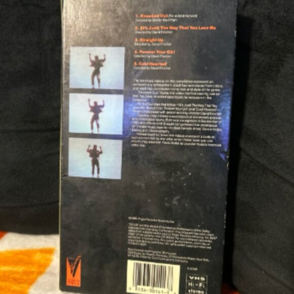 Paula Abdul Straight Up Music Videos VHS Retro - Picture 2 of 2